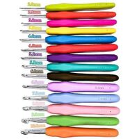 TPR Silicone Crochet Set Aluminum Alloy Crochet Hooks