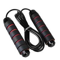 Wear Resistant Skipping Rope Lightweight Custom Foam Handle Tangle Free Wire Skipping Rope