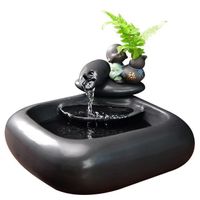 Ywbeyond home decoration ceramic fountain countertop resin small water fountain indoor