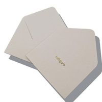 Luxury custom printed uv gift envelope with white envelope with gift envelope packaging