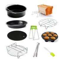 Electric Fryer Accessories Accessories 10pcs Cake Mold Oven Pizza Baking Pan Grill Electric Spare Parts