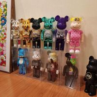 Black Gold Chiaki Violent Gold Violent Gold Transparent Plating Lake Green Chiaki DIY Bear Brick 400% Resin Kwas Bear Toy Figures