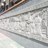 Factory Supplier Home Decor Exterior Wall Stone Marble Carved Relief