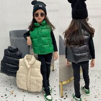 Custom Kids Warm Winter Sleeveless Puffer Vest for Kids Boys Girls