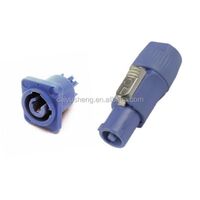 Power interface powercon connector blue white plug socket female head male