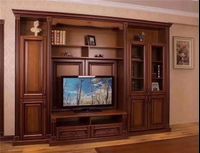 Solid Wood TV Cabinet Chinese Antique Living Room Solid Room Cabinet Design Furniture Luxury TV Cabinet Wooden TV Cabinet