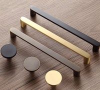 High Quality Custom Cabinet Pulls Brass Gold Black Bronze Drawer Pull Metal Knobs