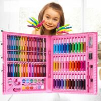 Variety of Choices Popular School Student Painting Gift Set Watercolor Pen + Oil Pastel + Crayon