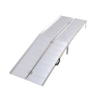 Aluminum Folding Wheelchair Ramp, Portable Threshold Ramp 8' for Scooter Steps Home Stairs, 96" L x 28-1/4" W, 1000 Lbs Capacity