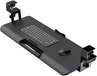 Office game computer accessories table drawer sliding adjustable clip table keyboard tray