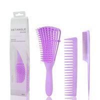 Private label hot detangling hair brush set anti-static comb detangling brush custom logo curly hair best value