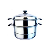 Manufacturer Wholesale Stainless Steel Double Steamer Kitchenware Food Steamer