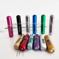 Eco-Friendly 5ml Refillable Portable Perfume Aluminum Spray Cosmetic Bottle