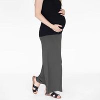 Maternity Dress Stretch Maxi Bamboo Fiber Plus Size Women's Skirt Maternity Skirt Set for Women Office Wear