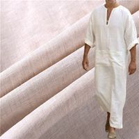 Stock 55% Linen 45% Cotton Blend Durable Cotton Linen Fabric Roll for Dress/Napkin/Shorts/Apron/Bag