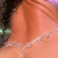 Ladies Sexy Body Jewelry Custom Letter Bikini Chain Waist