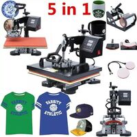 Heat Press 5 in 1 Multifunctional T-shirt Sublimation Printing Machine