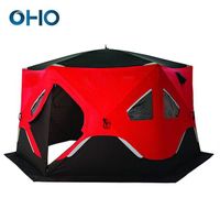 OHO Hot Sale Portable Ice Snow Winter Outdoor Fishing Camping Tent Waterproof Windproof Insulation Tent