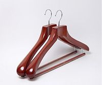 Luxury Custom Logo Unique Heavy Duty Garment Coat Jacket Suits Wooden Hangers For Sale