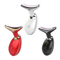 Skin Firming Machine Double Chin Reducer Color LED Therapy Anti Wrinkle Removal Face Neck Lifting Lifting Massage Neck Massager