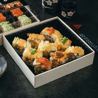 Degradable wooden sushi bento bento box disposable food takeaway packing box