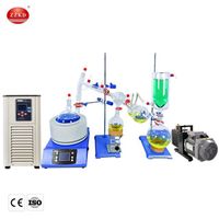 ZZKD glass laboratory equipment vacuum distillation system kit 2l 5l 10l 20l short path distillation