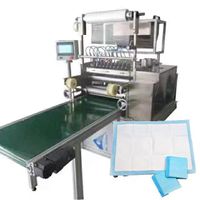 OEM Underpad & Pet Mattress Made in China High Quality Full Servo Fully Automatic Underpad Making Machine