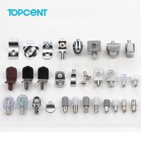 TOPCENT Furniture Cabinet Accessories Metal Hanging Nail Plastic Bracket Pin Shelf Bracket