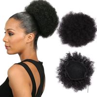 2022 Hot Sale Explosive Ponytail Bun Ponytail Shaggy Explosive Curly Ponytail Synthetic Hair 5-10 Inches 45g/Piece