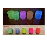 Tire valve cap luminous fluorescent red green blue yellow luminous dustproof