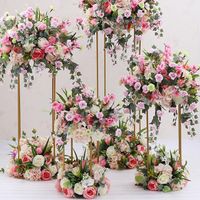 Wholesale High Quality Event Rectangular Frame Centerpiece Flower Stand Wedding Decorations Wedding Decorations