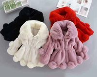 Baby Girl Jacket Girls Coat Outerwear Winter Kids Jacket Velvet Fabric Clothing Cute Bowknot Baby Girl Clothes