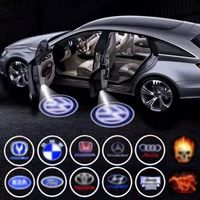 LKT Wireless Car Door Sign Welcome Light Shadow Laser Projector Light For All Car Accessories Interior