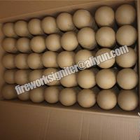 400 sets of paper shell firework shell material 4 inch sphere yellow paper shell