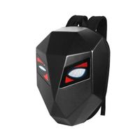 Fashion multifunctional LED backpack bluetooth waterproof hard shell iron man cool motorcycle riding black LED knight backpack