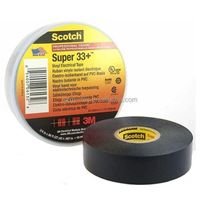 Super 33+ Electric Vinyl Tape Professional Grade Flame Retardant PVC Rubber Insulator 33 Black #33