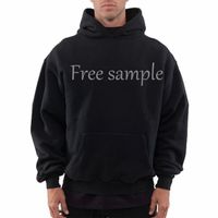 Custom Hoodie Men's 100% Cotton Heavyweight Luxury Quality Bubble Print Oversized Street Men's Pullover Hoodie