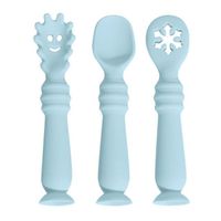 Wellfine 2023 Baby Spoon Set Silicone Baby Feeding Set for Kids Kids Toddler Tableware