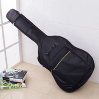 Waterproof Guitar Case Double Shoulder Straps Padded Black Guitar Case Backpack Shoulder Straps Classical Guitar Bag