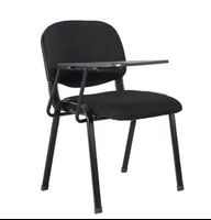 The teacher uses the comfortable iron conference room school chair with writing pad