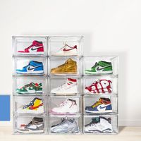 OEM High Quality Shoe Organizer Stackable Organizer Transparent Box Organizer Shoe Box for Old Shoes