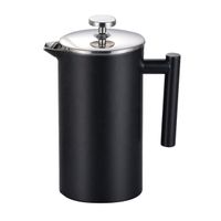 2022 new design matte black espresso machine stainless steel french press