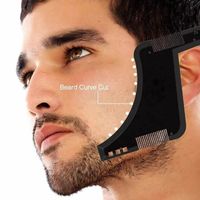 Premium beard styling tool with built-in comb for perfect alignment with any beard shaver electric trimmer