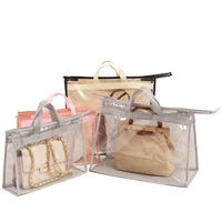 Clear PVC Tote Dustproof Storage Bag Custom Closet Space Saving Organizer