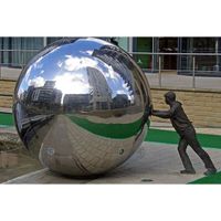 Large Hollow Stainless Steel Metal Ball For Garden Outdoor Decoration