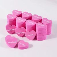 2023 Hot Sale Nail File Custom Logo Buffer Pink Heart Mini Nail Buffer