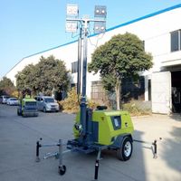 Diesel engine mobile light tower with China 10kw generator
