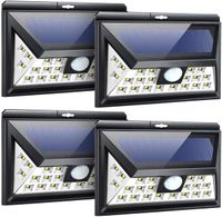 IP65 Wide Angle 3 Selectable Modes Wireless Motion Sensor LED Solar Wall Light