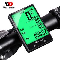 WEST BIKING Wireless Bike Computer Waterproof Multifunctional Bike Computer Large Screen Backlight Bike Computer