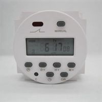 CN101A Digital LCD Digital Powered External Battery Programmable Timer 12V 24V OCTIMER Type Time Relay Switch 110V 220V